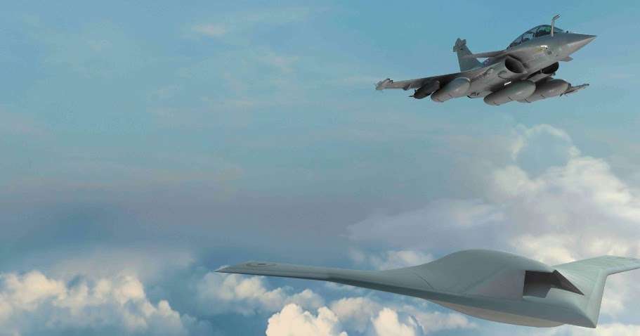 رفال-f-5 تصور لمقاتلة رافال الفرنسية أثناء أداء مهام جوية