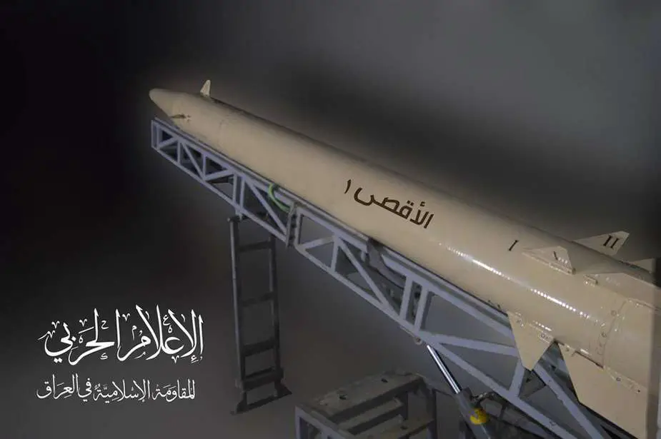 صاروخ-الأقصى-1 منصة إطلاق صاروخ باليستي تكتيكي متوسط المدى